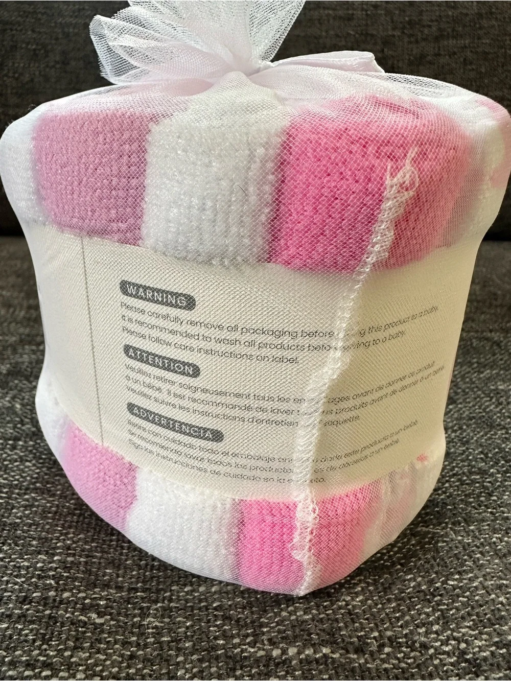 Pink Baby Washcloth Set - Soft Gentle Washcloths